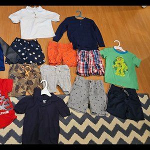 14 pieces 4t shorts and tops
